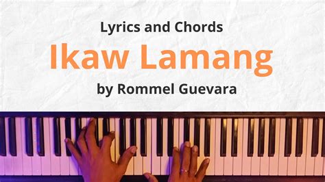 IKAW LAMANG CHORDS by Rommel Guevarra @ Ultimate .